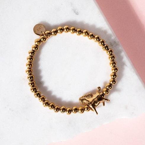 Reitsport | 18 Karat Gold | Armband mit Pferdeanhänger